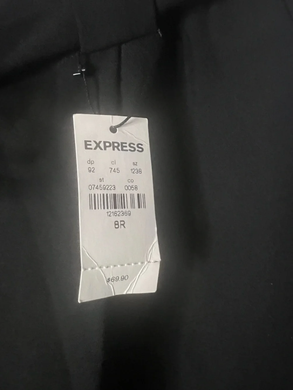 EXPRESS High-Waist Paperbag Tie-Waist Pants - Black - Picture 4 of 4